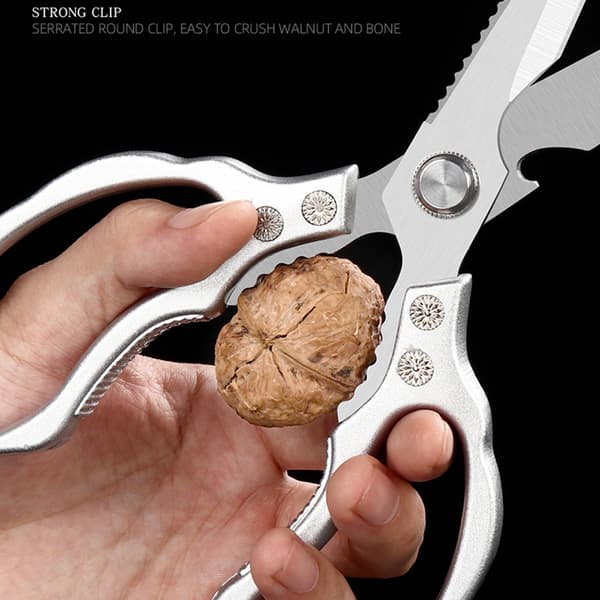 Kraftig Køkkensaks - Multifunktionel Saks Silver Silver