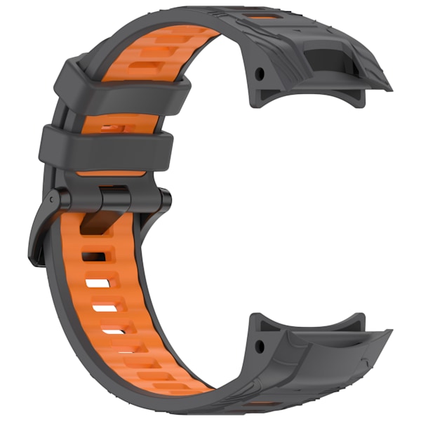 Garmin Instinct 3 Kaksivärinen silikoni kellon ranneke model 1 Oranssi