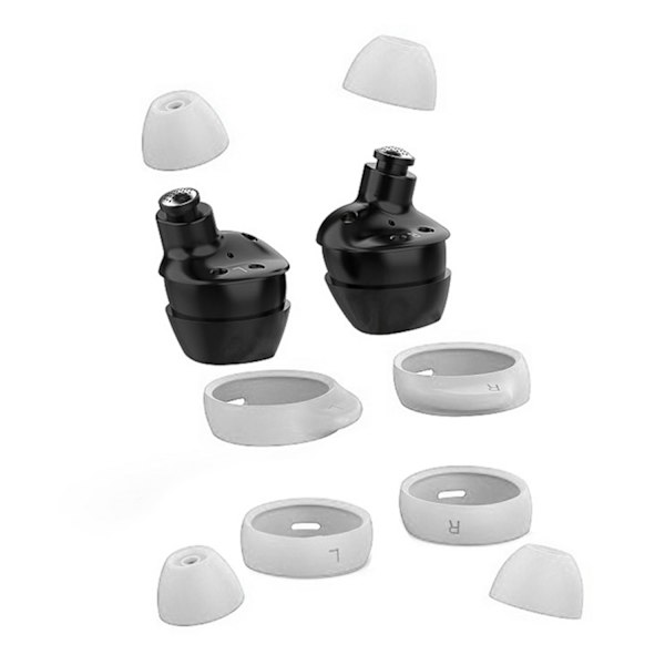 8-pack öronkuddar för Samsung SM-R170 Galaxy Buds Svart