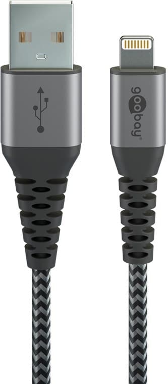 Lightning USB-C "lataa ja synkronoi metallikaapelin