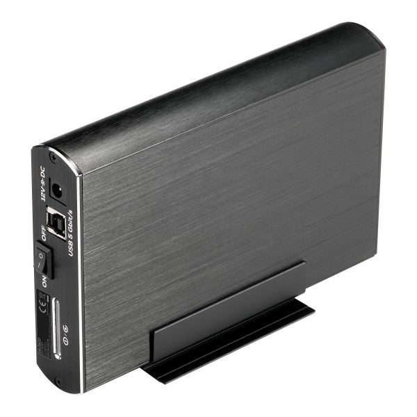 Externt kabinett för 1x 3,5" SATA 6Gb/s HDD, USB 5 Gbit/s,sv