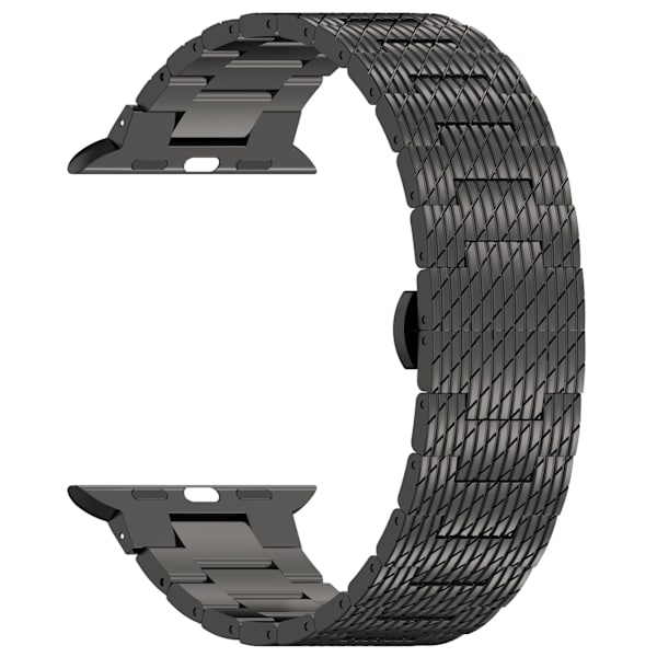 Strukturerad stålrem för Garmin Forerunner 165/165 Music/168/168 Music/D2 Air X10/Bounce/vivoactive 5/Active 5/VivoMove Svart 20mm