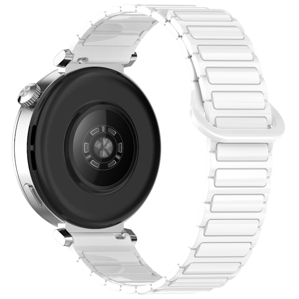 22 mm:n magneettikellohihna Huawei Watch GT5/GT4/GT3, Samsung Galaxy Watch Valkoinen