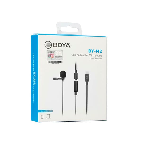 BOYA Mikrofoni Lavalier BY-M2 Lightning 6m
