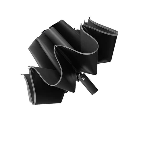 Omvendt paraply fuldautomatisk til bil – reflekterende 10-rib design, omvendt foldning og våd-overflade der indeholder regnvand Black Black