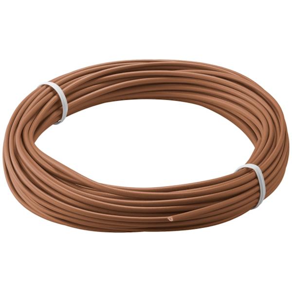 Koppartråd isolerad, 10 m, brun