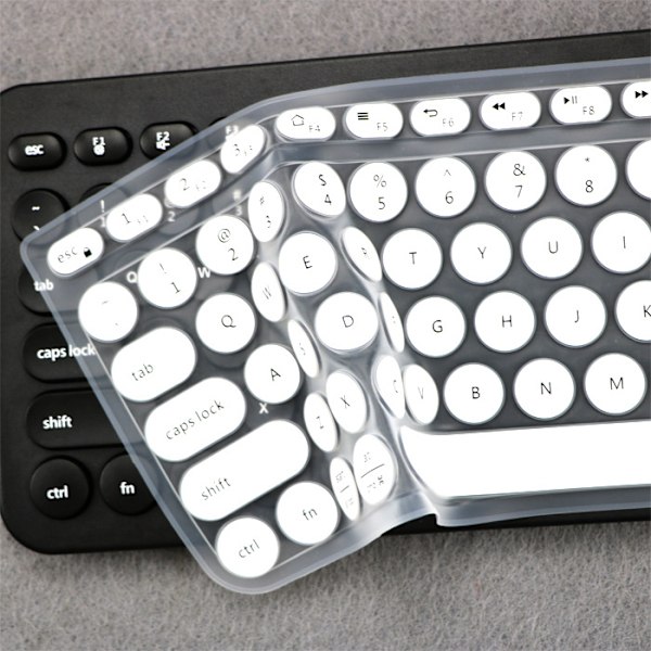 Silikontangentbordsskydd för Logitech K780 Vit