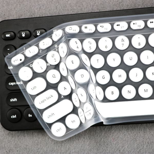 Silikontangentbordsskydd för Logitech K780 White White