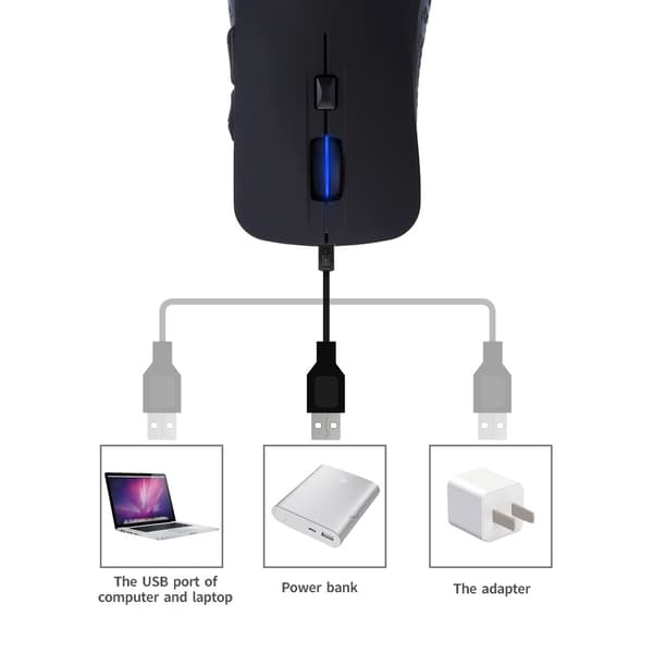Trådlös Bluetooth-mus med dubbla lägen - Ergonomisk design