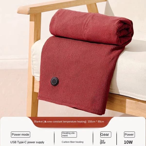 Uppvärmd sjalfilt - USB-driven komfort Red Red