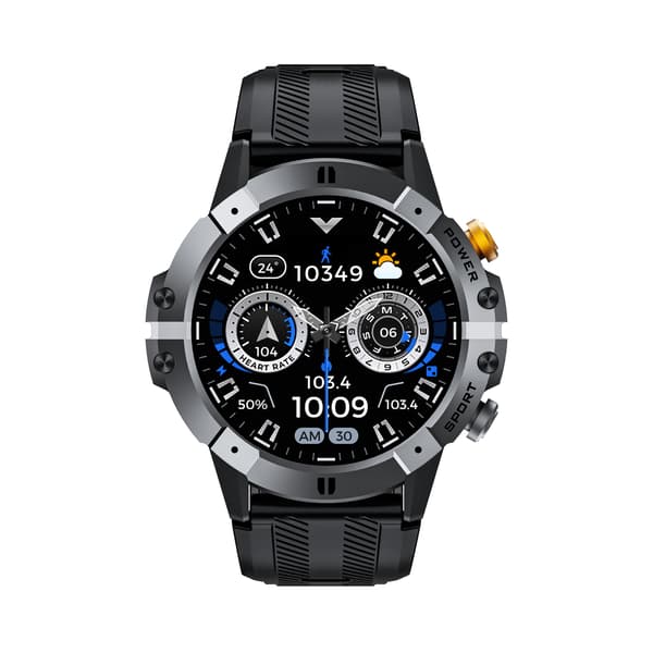 Smartwatch med puls-, blodtryks- og iltmåler Silver Silver