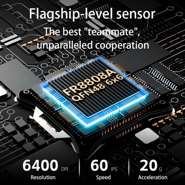 Multi-Mode Trådlös Mus: Högprecisions Optisk Sensor, Justerbar DPI, 2.4G/Bluetooth 5.2 Anslutning