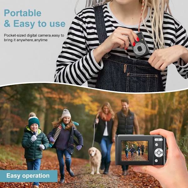 INF Digitalkamera 1080P / 48 megapixel / 16x zoom Blå