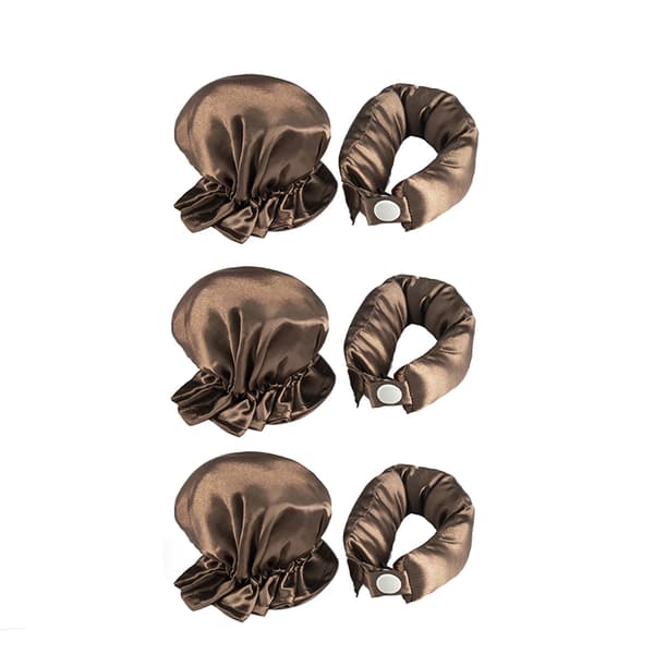 Varmefrit hårkrøllebåndssæt Brown Brown