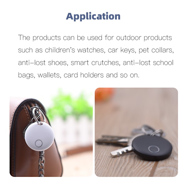 Vattentät Bluetooth Tracker Svart