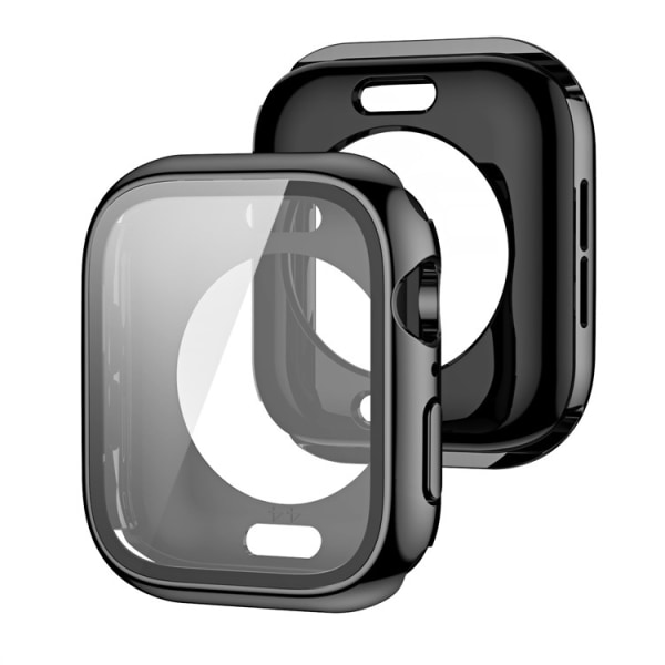 Smart urkasse med skærmbeskytter Apple Watch 7 / 8 41 mm Sort