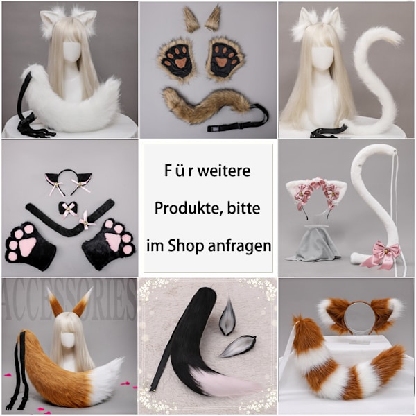 Söta fingervantar med kattassdesign Svart