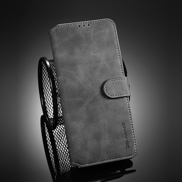 Flip Folio Fodral med korthållare Kickstand Skyddsfodral för iPhone iPhone 13 Mini Grå