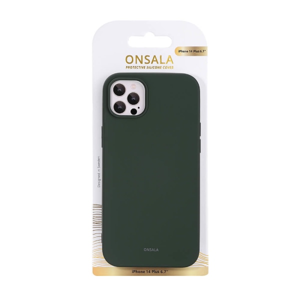 Mobilskal Silikon Olive Green - iPhone 14 Plus