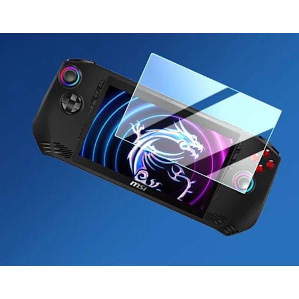 2.5D Arc-Edge HD skärmskydd i härdat glas för MSI Claw Gaming Console