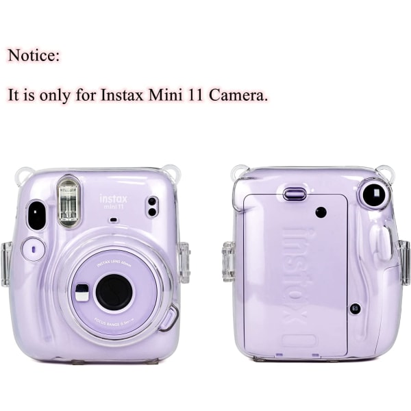 Instax Mini 11 kamerakotelo läpinäkyvä