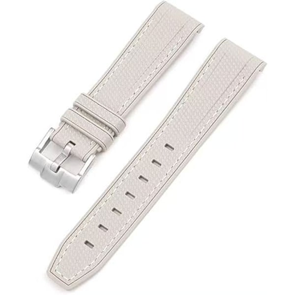 Silikonarmband för Moonswatch Swatch Vit