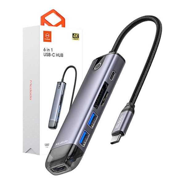 Mcdodo HU-7420 10-i-1 USB-C Hub (USB-C, HDMI, VGA, USB3.0*2, USB3.0*2, SD, TF)