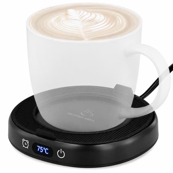 Smart Muggvärmare med Temperaturinställningar Black Black