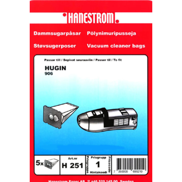 Dammsugarpåsar HUGIN 906