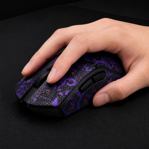 Heltäckande halkfri grepptejp för mus, kompatibel med Razer DeathAdder V3 Pro