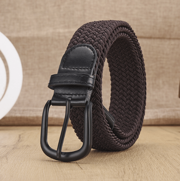 Ei reikää elastinen kudottu vyö Brown M Brown M