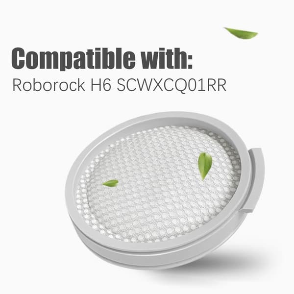 Vaihtosuodatin 2 kpl White Roborock H6 SCWXCQ01RR White