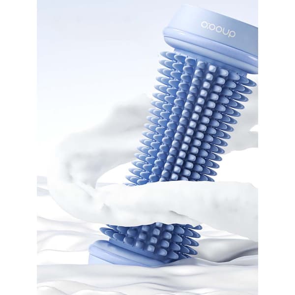 Fodmassage Rulle til Plantar Lindring — Bløde Gummi Triggerpunkter, Skridsikker, Vaskbar ABS Blue Blue