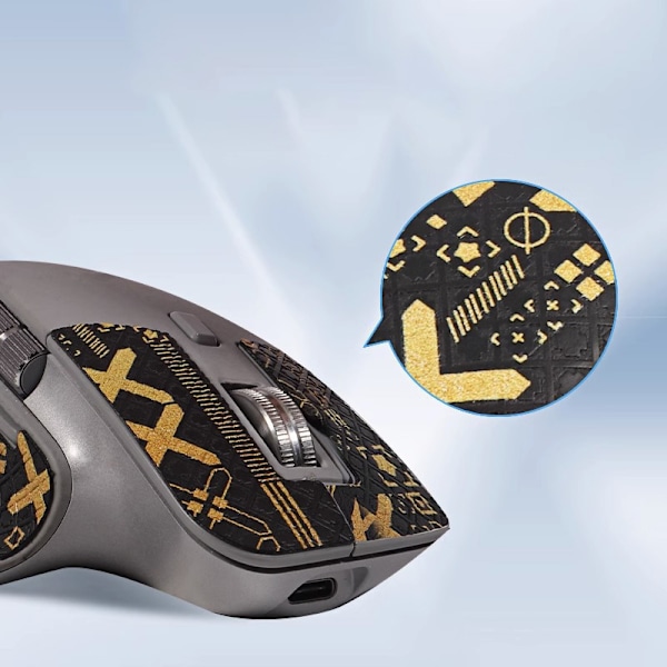 Forbedrede Grip Mouse Stickers til Logitech MX Master 3S Gold Gold