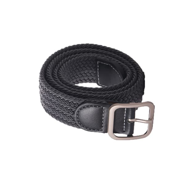 Osynligt stretchbälte för jeans och byxor - 2,5 cm spännefritt elastiskt midjebälte Grey Grey