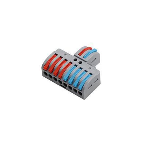Vipu Johdinmutteriliittimet Johdin Kompakti Quick Wiring 2 in 8 Out