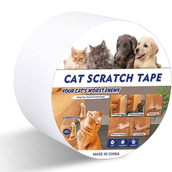 Transparent PVC Kattskrap Soffskyddstejp - 10cm Bredd