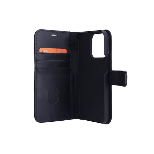 2in1 Anti Radiation RFID 3 card iPhone 13 Pro Black Leather