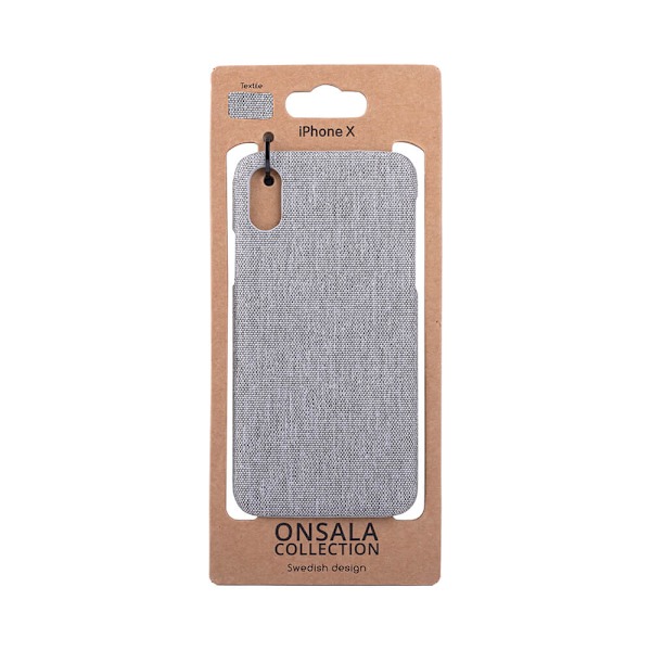 Mobilskal Textil Grå - iPhone X / XS
