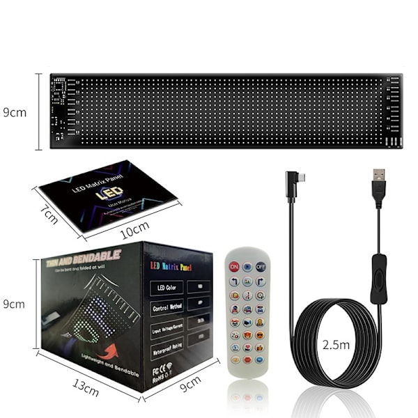 Bil Ambient Light Car Soft Screen (Devil's Eye) Smart Soft Screen - Tilpas din bil med stil! S S