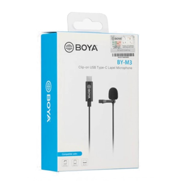 BOYA Mikrofon Lavalier BY-M3 USB-C 6m