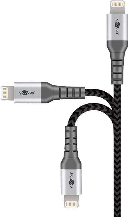 Lightning USB-C "lataa ja synkronoi metallikaapelin