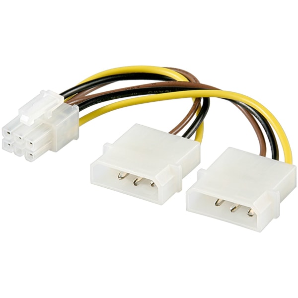 Goobay Strömkabel/adapter för grafikkort, PCI-E/PCI Express med