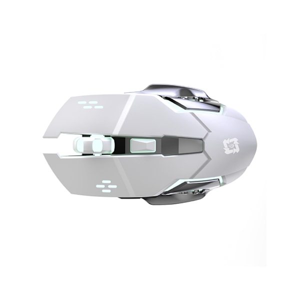 Trådlös mus - Laddningsbar Bluetooth Dual-Mode Vit
