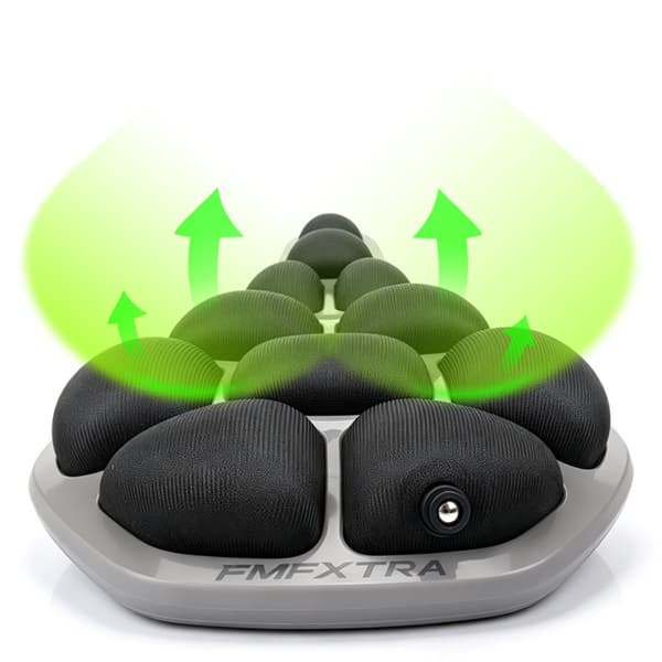 Oppustelig cykelsadel med justerbart lufttryk, gelsilikone og 3D-stødabsorberende ventilationsriller Black Black