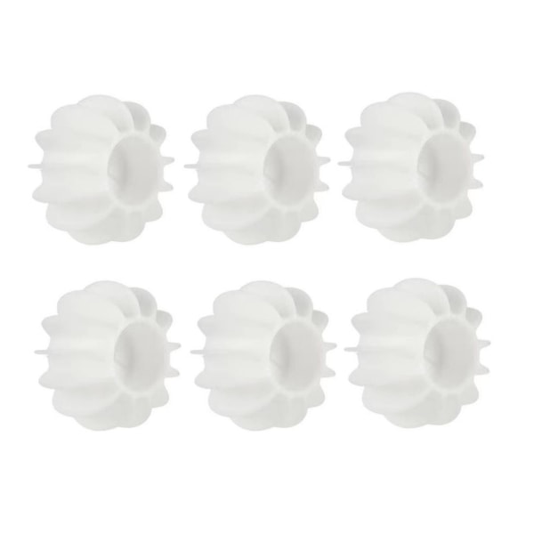 Bollar för Tvättmaskin / Torktumlare - 6 pack Vit