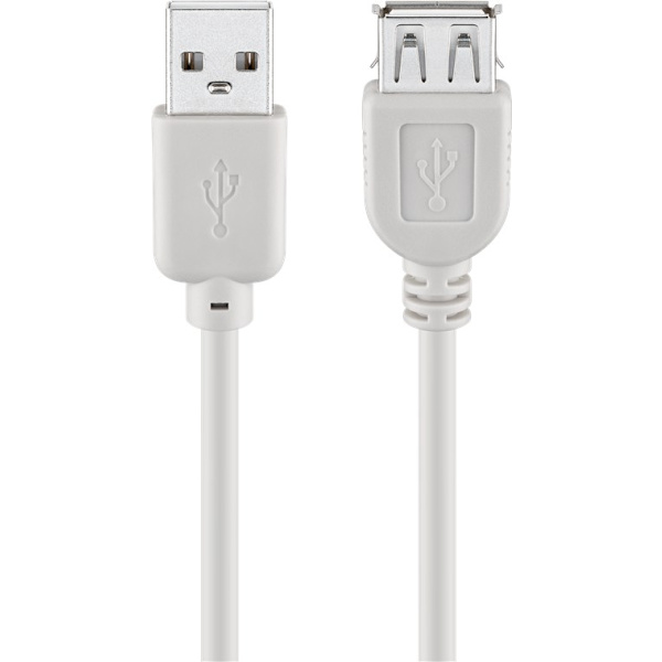 USB 2.0 Hi-Speed-forlængerkabel, grå