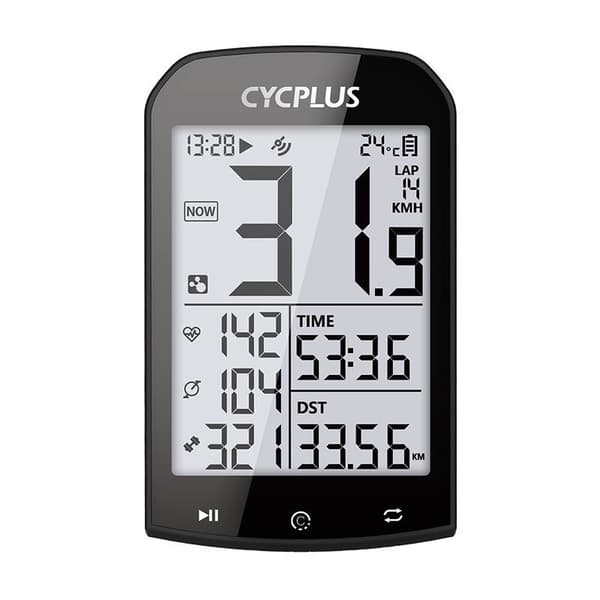 GPS cykeldator Cycplus M1 - kompatibel med Strava, Trainingpeaks etc.