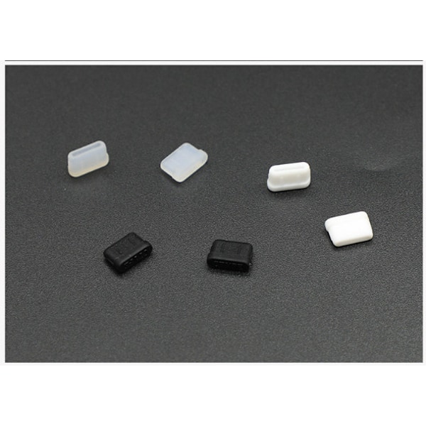 Type-C støvpropper, 4-pak Black Black