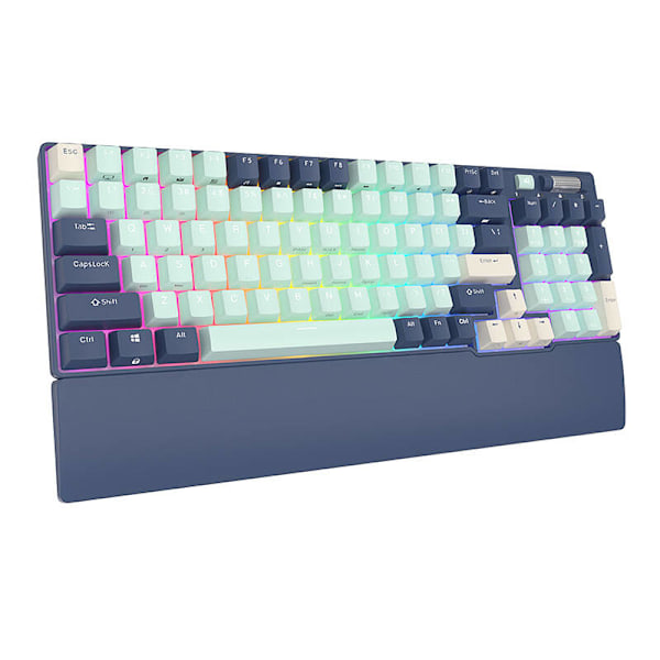 Mekaniskt tangentbord Royal Kludge RK96 RGB, brun switch (blå)